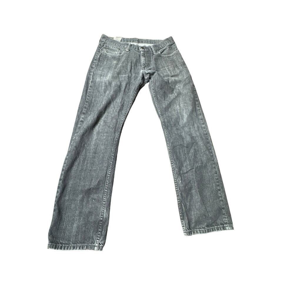 Levi’s 514 Men’s 33x32 Straight Fit Jeans Gray Faded 100% Cotton